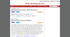 Desktop Screenshot of bodybuildingsecrets.com